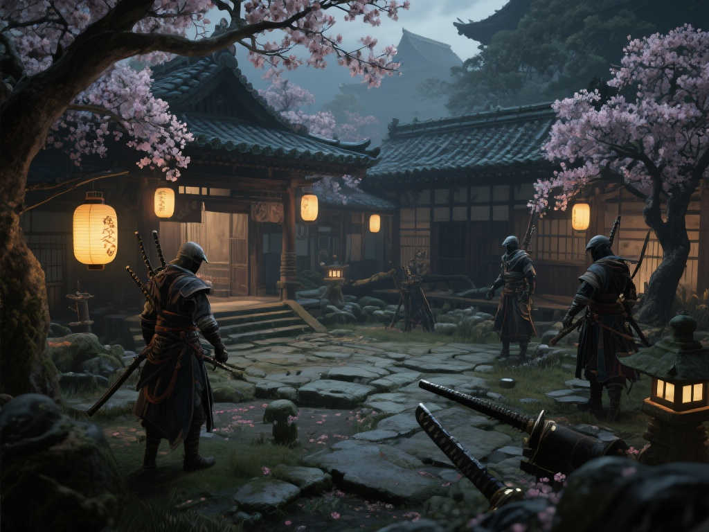 《刺客信条：影》精美画卷：绝色风光与霸气太刀！